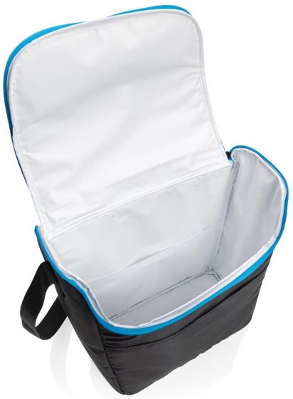XD Collection Kühltasche Explorer schwarz, aus Polyester, mit Tragegurt, 17 Liter, ca. 35 x 33 cm