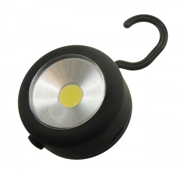 Stop & Look Lampenfassung schwarz, aus Kunststoff, mit Magnet, 15 LEDs, ca. 7 cm