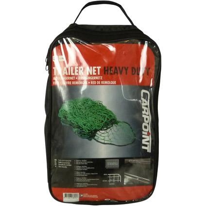 Carpoint Abdecknetz grün, aus Polyester, für Anhänger, mit elastischem Rand