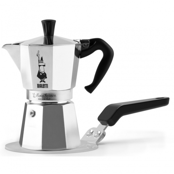 Bialetti Induktionsplatte Moka silber, aus Edelstahl, ca. 13 cm