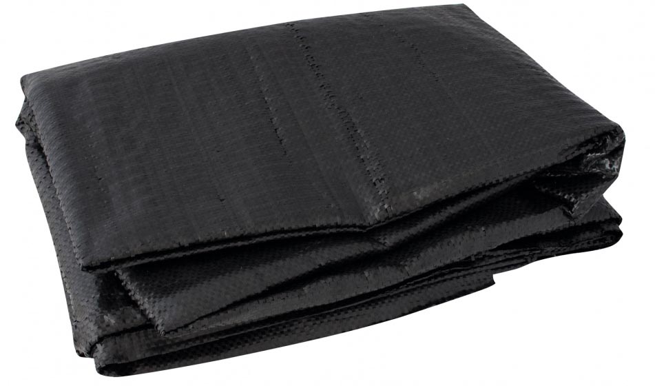 Eurotrail Bodenplane schwarz, aus PE-Kunststoff, 105 gr/m2