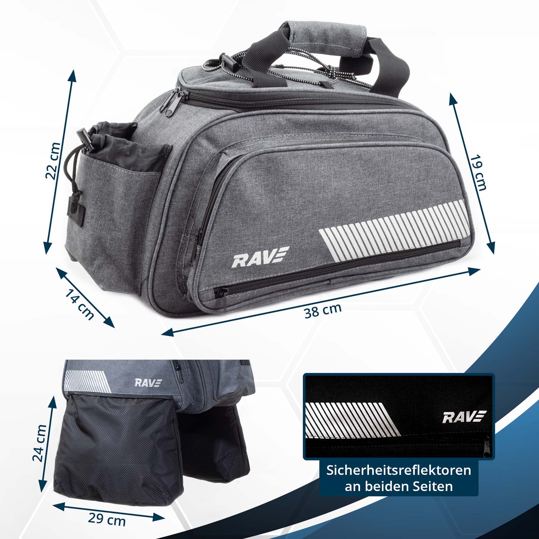 RAVE Gepäckträgertasche - Kühltasche ca. 5 Liter