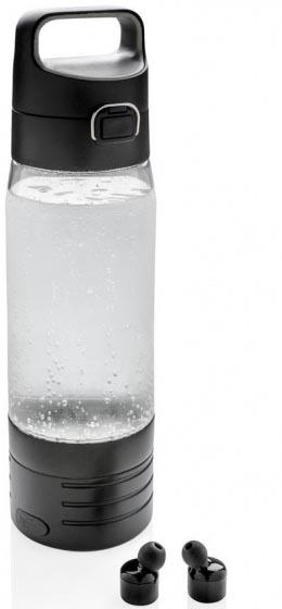 XD Design Thermosflasche Party transparent, aus Kunststoff, 600 ml