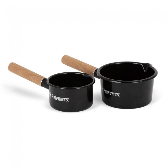 Petromax Emaille Stieltopf schwarz (0,5 Liter)