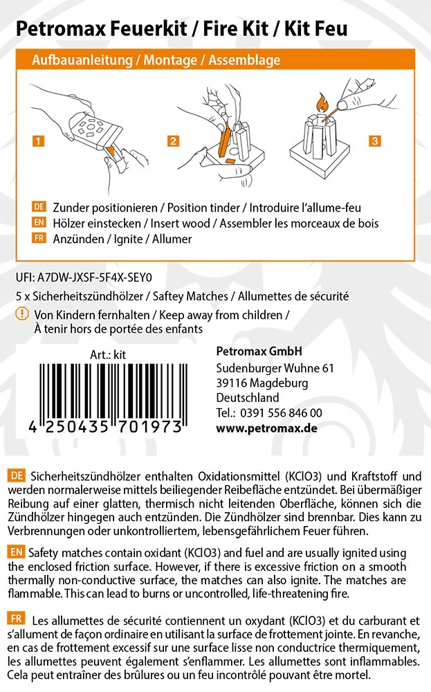 Petromax Feuerkit 5 Stück