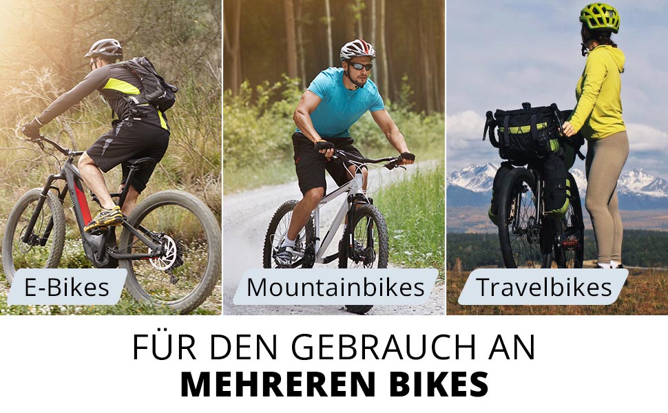 RAVE Fahrradtasche Satteltasche Strap L - ca. 1,2 Liter - Schwarz