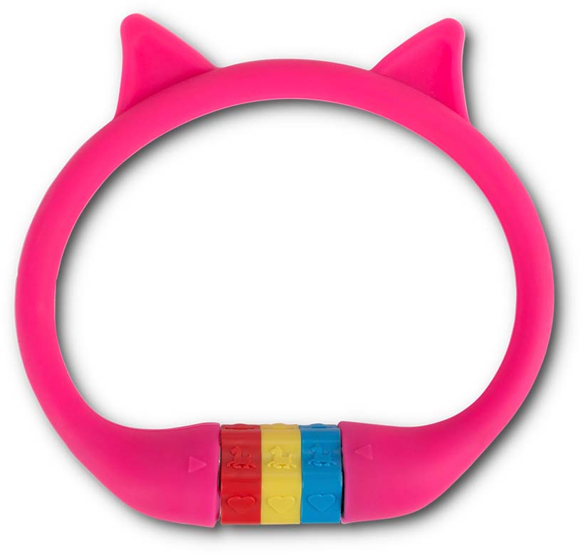 RFR Zahlenkabelschloss HPS "CAT" 10/350 / Pink