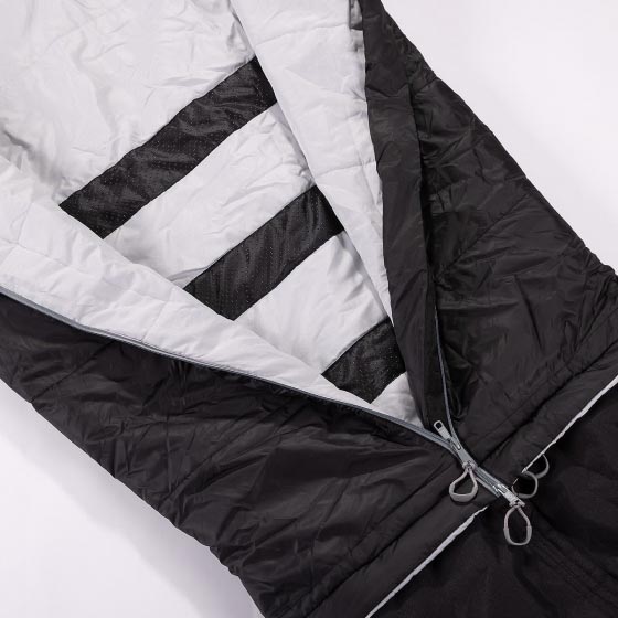 Bergstop Schlafsack & Jacke Cozybag Zippy schwarz, aus Polyester, Rip-Stop, bis -5°C, L