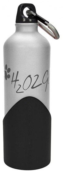 Altranet Hundetrinkflasche H2O2GO, aus Aluminium, mit Becher, 750 ml