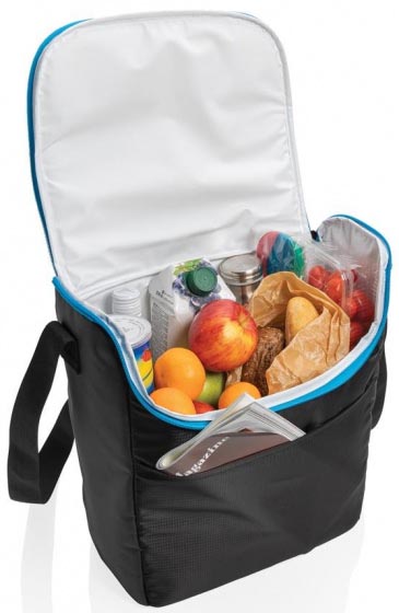 XD Collection Kühltasche Explorer schwarz, aus Polyester, mit Tragegurt, 17 Liter, ca. 35 x 33 cm