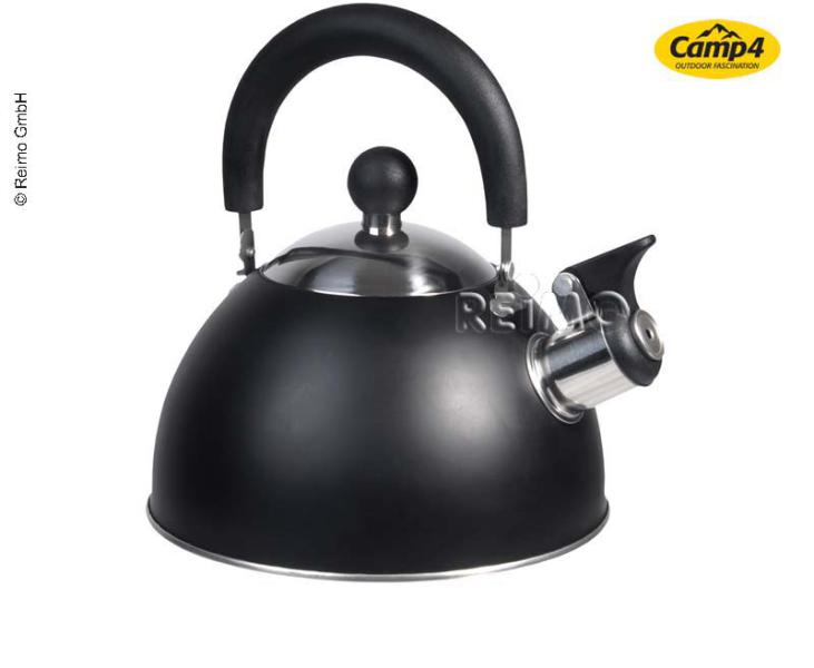 Camp4 Flötenkessel 1,8 Liter., Edelstahl 304 -  matt schwarz