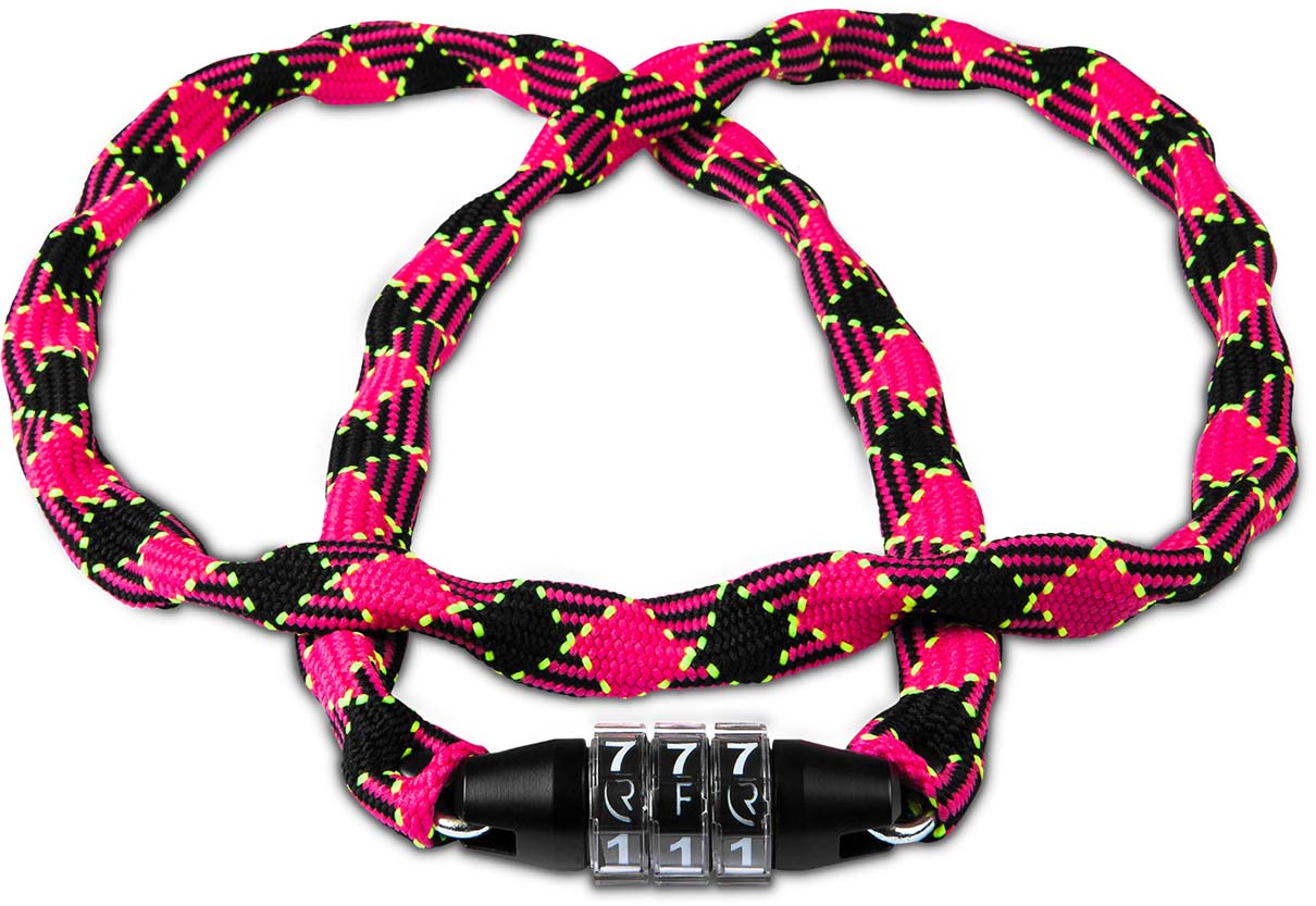 RFR Zahlenkettenschloss Style CMPT neon pink n black