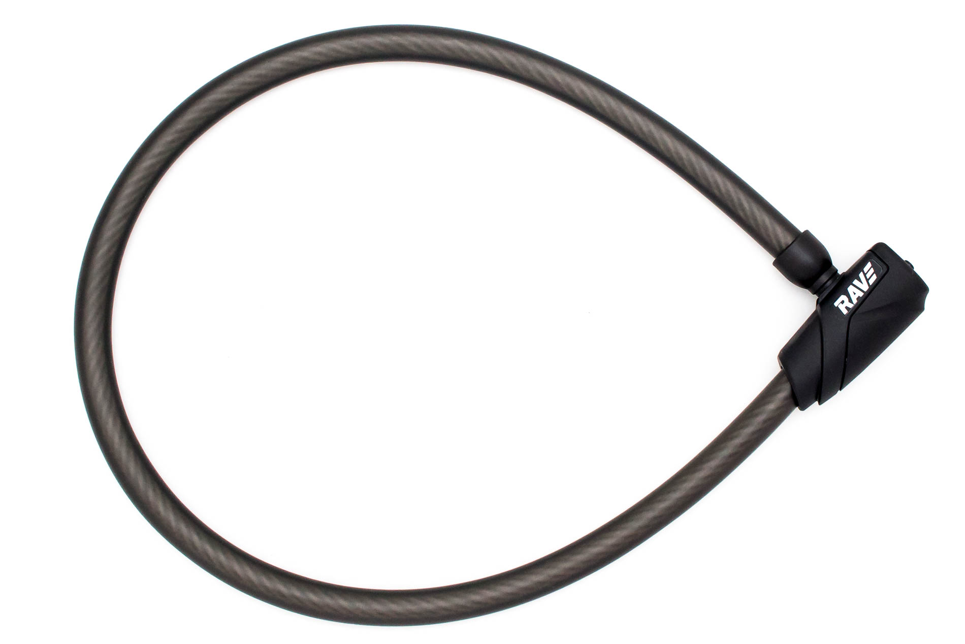 RAVE Fahrradschloss High Pro 6 - Spiralschloss mit Schlüssel 100 cm / 18 mm - Schwarz