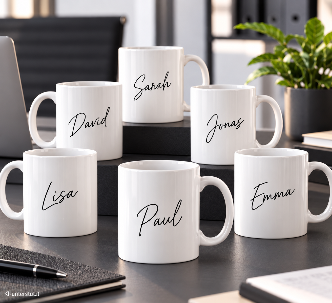 Personalisierte Tasse mit eigenem Logo & Namen