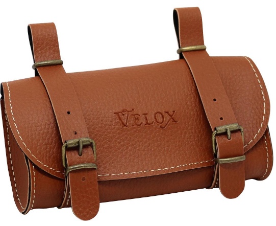 Velox Satteltasche Vintage, aus Kunstleder, 0,6 Liter, ca. 17 x 9 x 4 cm