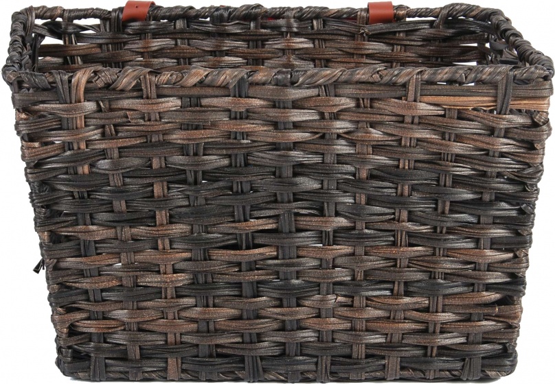 Volare Fahrradkorb Junior braun, aus Kunststoff, für Frontgepäckträger, 30 Liter, ca. 40 x 32 x 24 cm