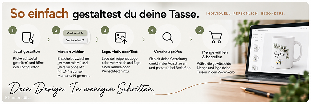 So gestaltest du deine personalisierte Tasse – Schritt-für-Schritt-Anleitung