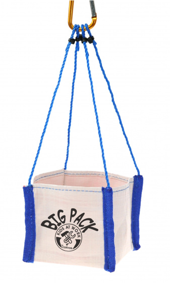 Kids At Work Seilbahn-Set Junior beige/blau, aus Nylon & Stahl, 12 Meter, 8-teilig