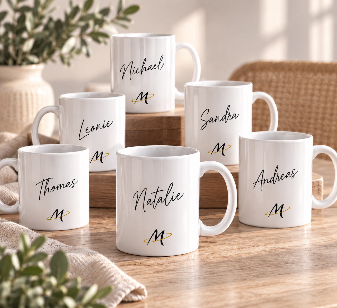 Personalisierte Tasse mit eigenem Logo & Namen